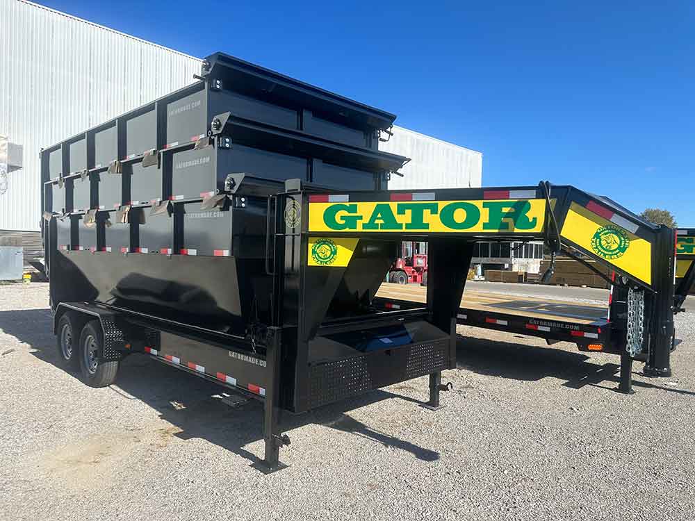 Gatormade Trailers 16ft Roll Off Gooseneck Trailer / Bins