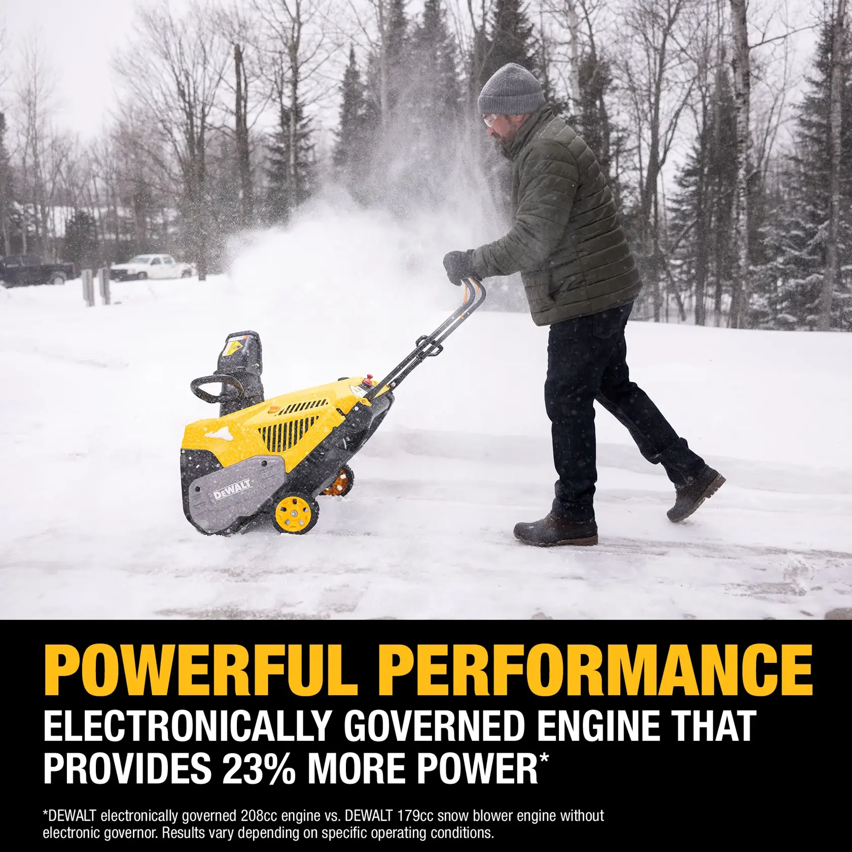 DEWALT® 21-in. 208cc Single Stage Auger-Propelled Snow Blower with POWERADAPT™