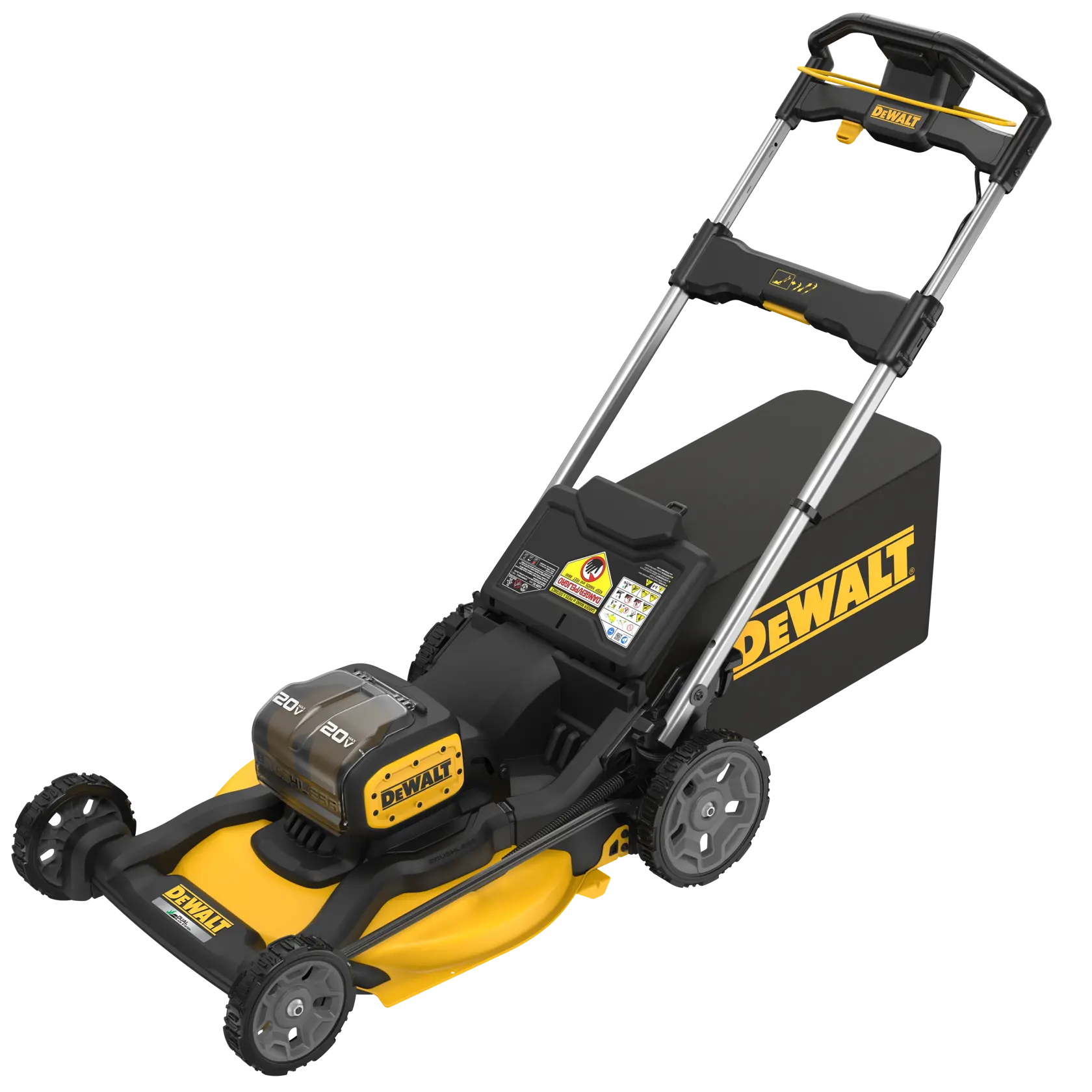 DEWALT® 2x20V MAX* XR 21-in. (533mm) Cordless Push Lawn Mower with (2) 10.0 Ah Batteries and Charger