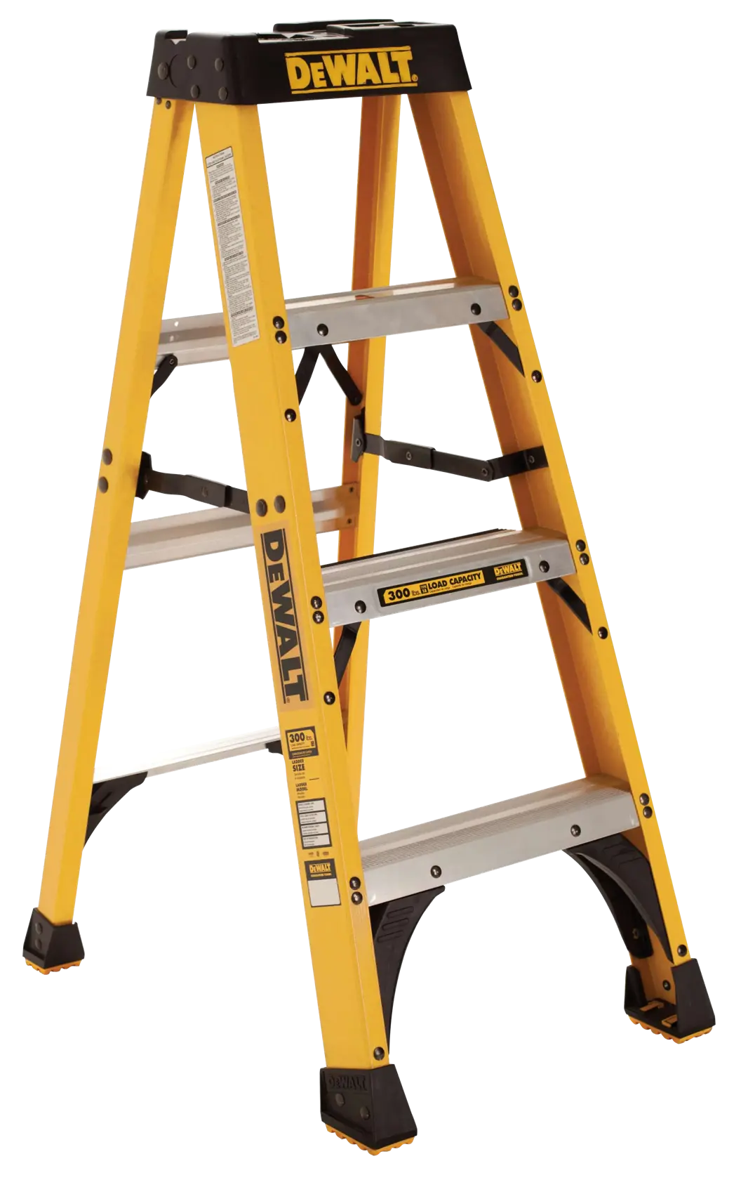 DEWALT® 4' Fiberglass Stepladder 300 lbs Load Capacity