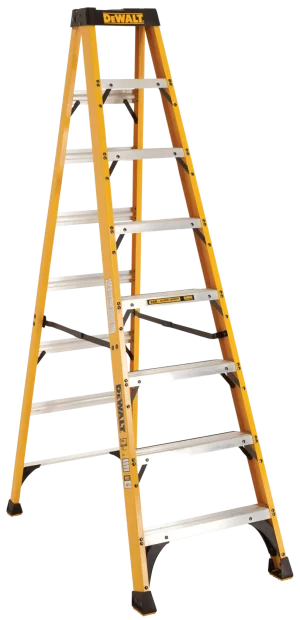 DEWALT® 8' Fiberglass Stepladder 300 lbs Load Capacity DEWALT® 8' Fiberglass Stepladder 300 lbs Load Capacity