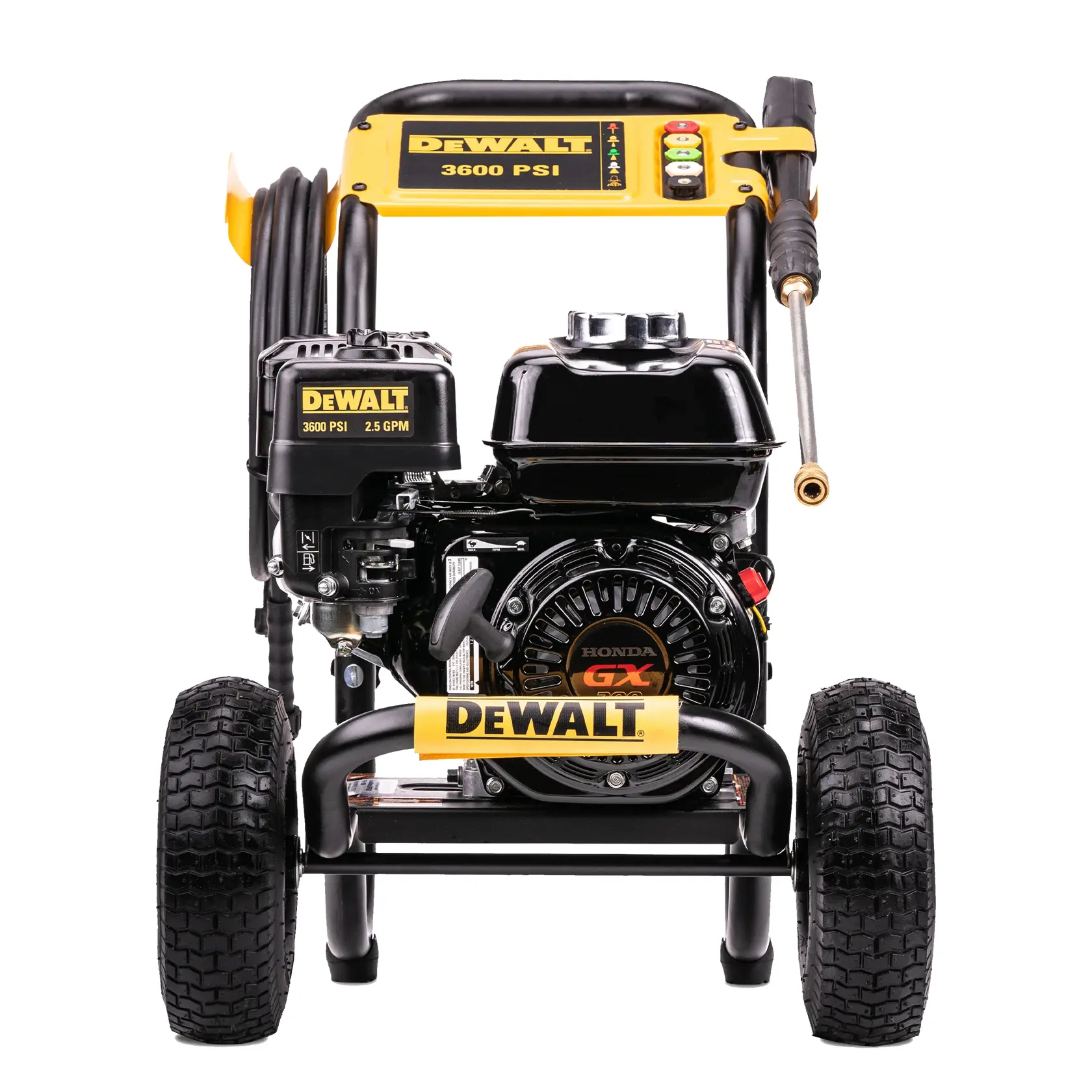 DEWALT® Cold Water Gas Pressure Washer Powered by Honda® With Triplex Pump (3600 PSI at 2.5 GPM)