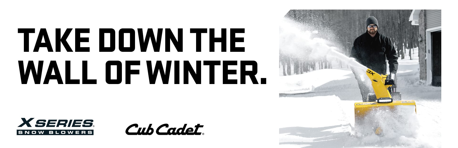 Cub Cadet - snowblower website banner