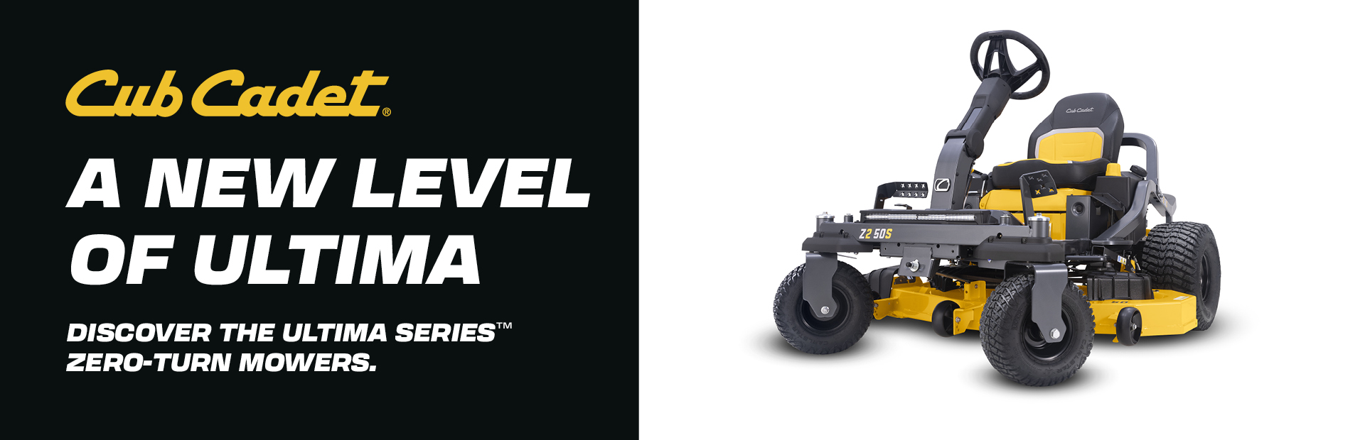 Cub Cadet - A new level of Ultima - website banner